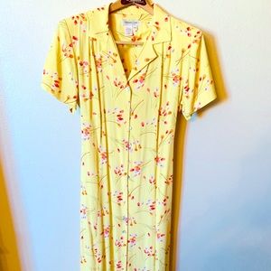 Price Drop🧡Yellow Coldwater Creek Button up dress